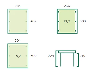 Woodlands Carport Budget 300 x 500 cm - Afbeelding 4