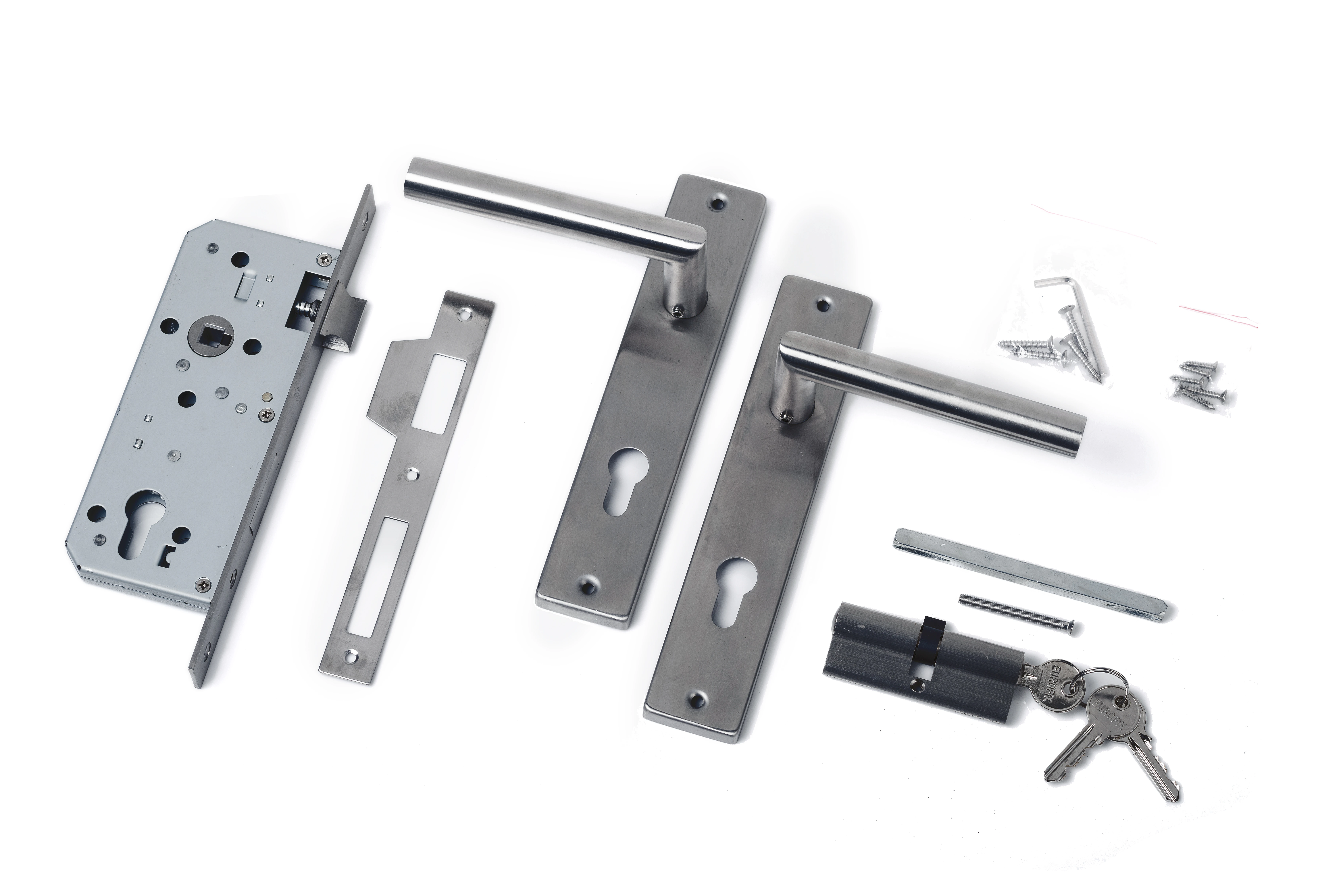 RVS luxe klinkstel - Afbeelding 1