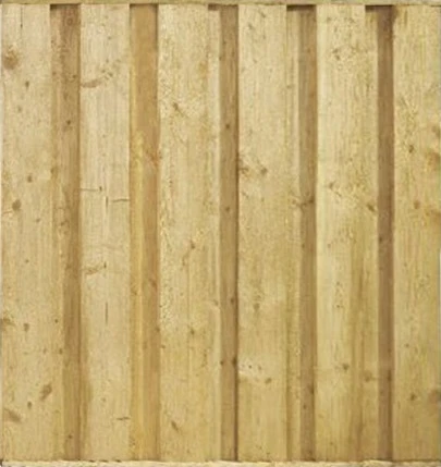 Vuren Lichtgewicht-dichtplankscherm 180 x 180 cm - Afbeelding 2