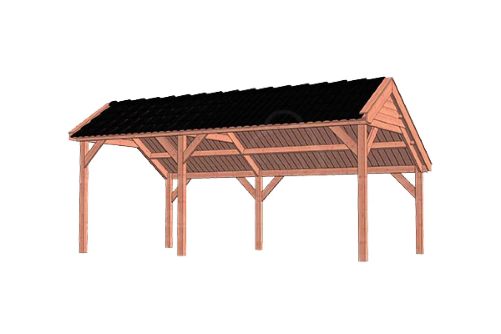 Trendhout Douglas Kapschuur De Deel 630 x 340 cm - Afbeelding 1
