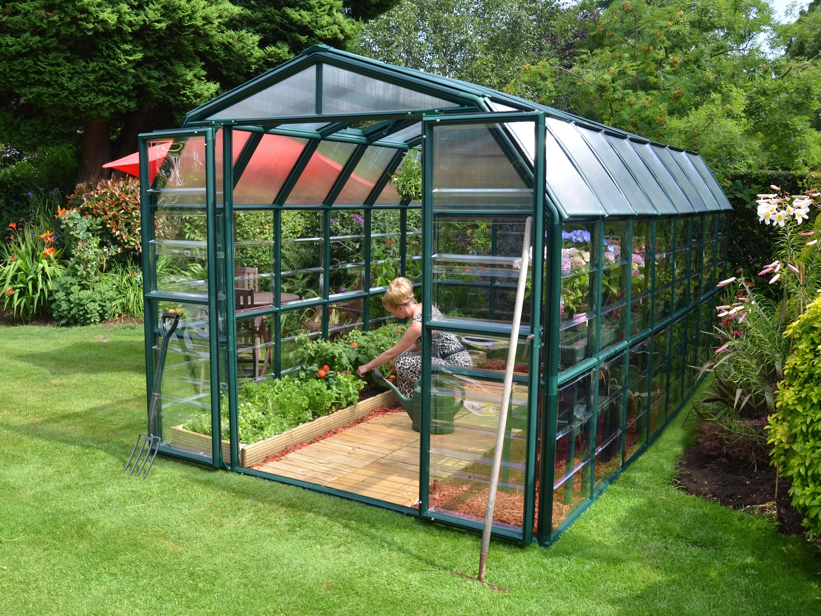 Palram Canopia Tuinkas Grand Gardener 259 x 513 cm Groen - Afbeelding 1