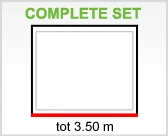 PVC Dakgoot Lessenaarsdak E100 Bruin - Lengte tot 350 cm - Afbeelding 2