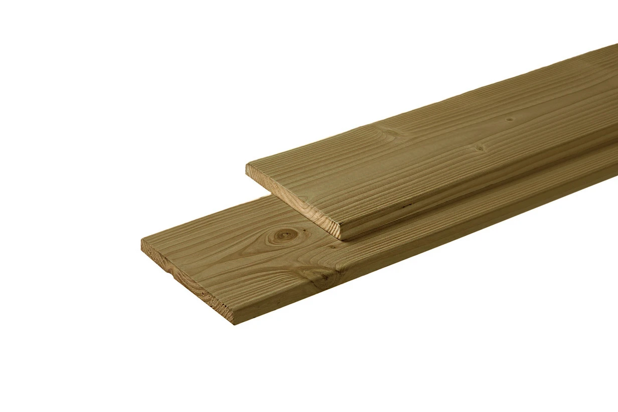 Douglas Plank 2.8 x 19.5 cm (28 x 195 mm) Geschaafd/Fijnbezaagd geïmpregneerd - Lengte 300 cm - Afbeelding 1