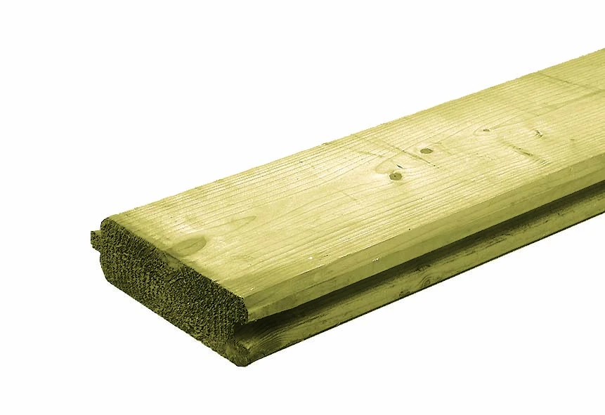 Vuren Damwand 4.5 x 13.5 cm (45 x 135 mm) Geschaafd - Lengte 420 cm - Afbeelding 1