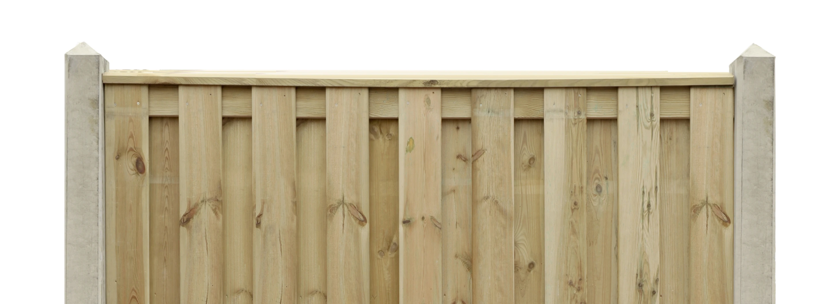 Grenen Afdeklat Piramide met Sponning 3.5 x 8.5 cm (35 x 85 mm) Groen Geïmpregneerd - Lengte 180 cm - Afbeelding 3