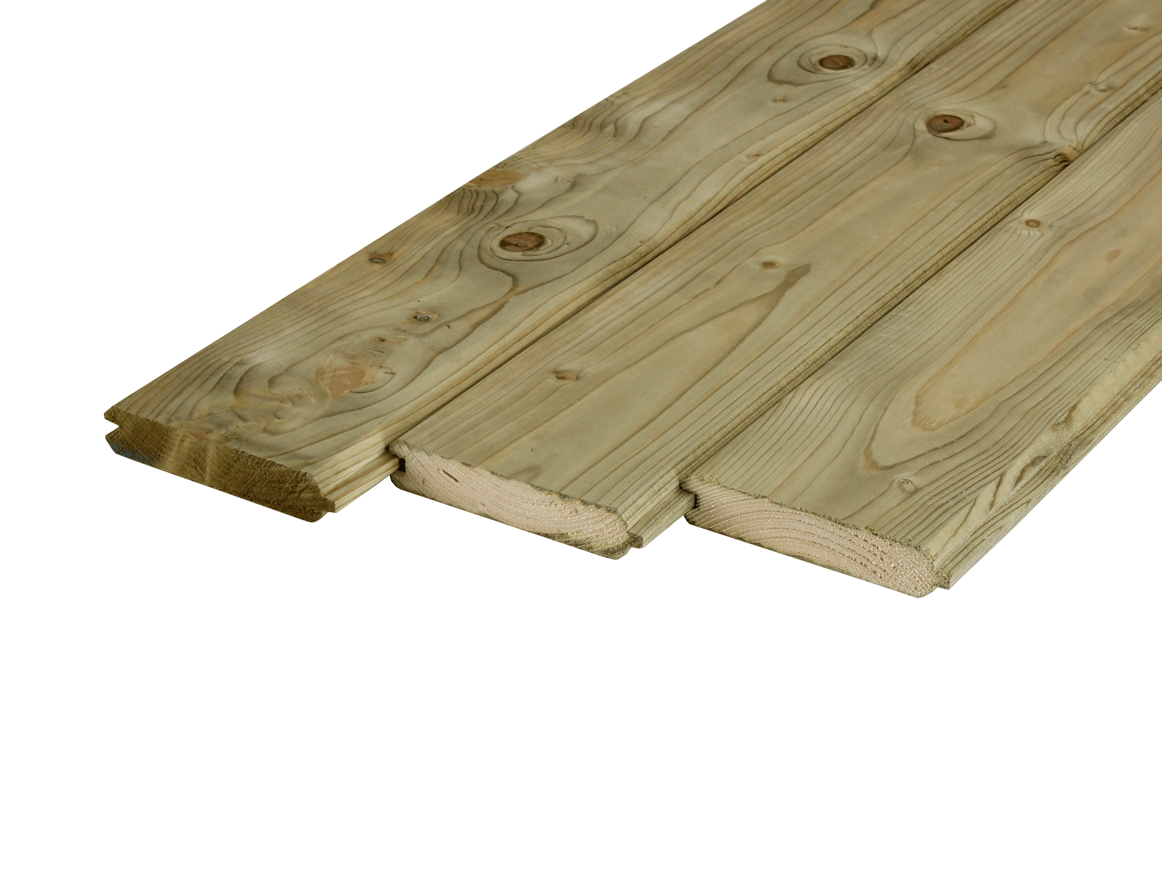 Vuren Blokhutprofielplank 2.8 x 14.5 cm (28 x 145 mm) Geschaafd Geïmpregneerd - Lengte 420 cm - Afbeelding 5