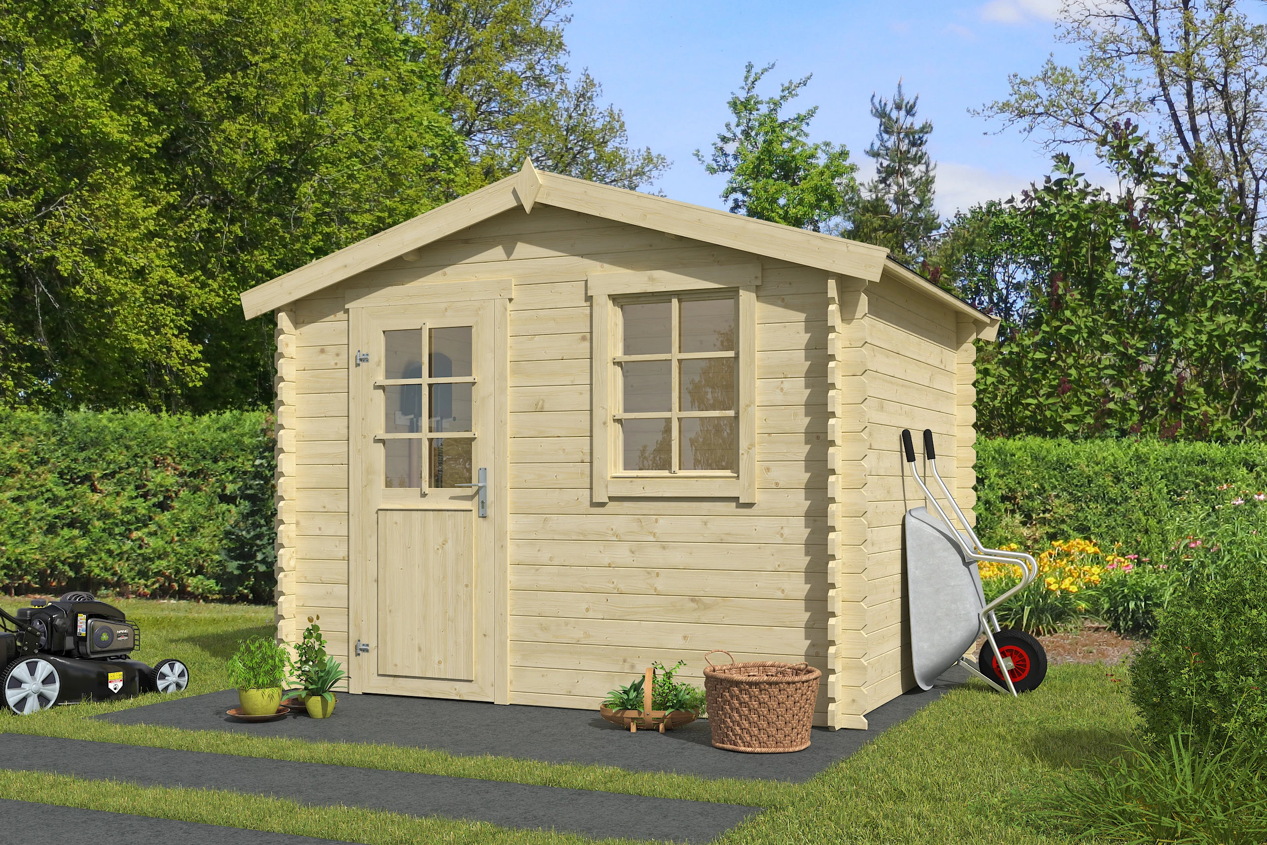 Outdoor Life Blokhut Nina 275 x 230 cm - Afbeelding 1