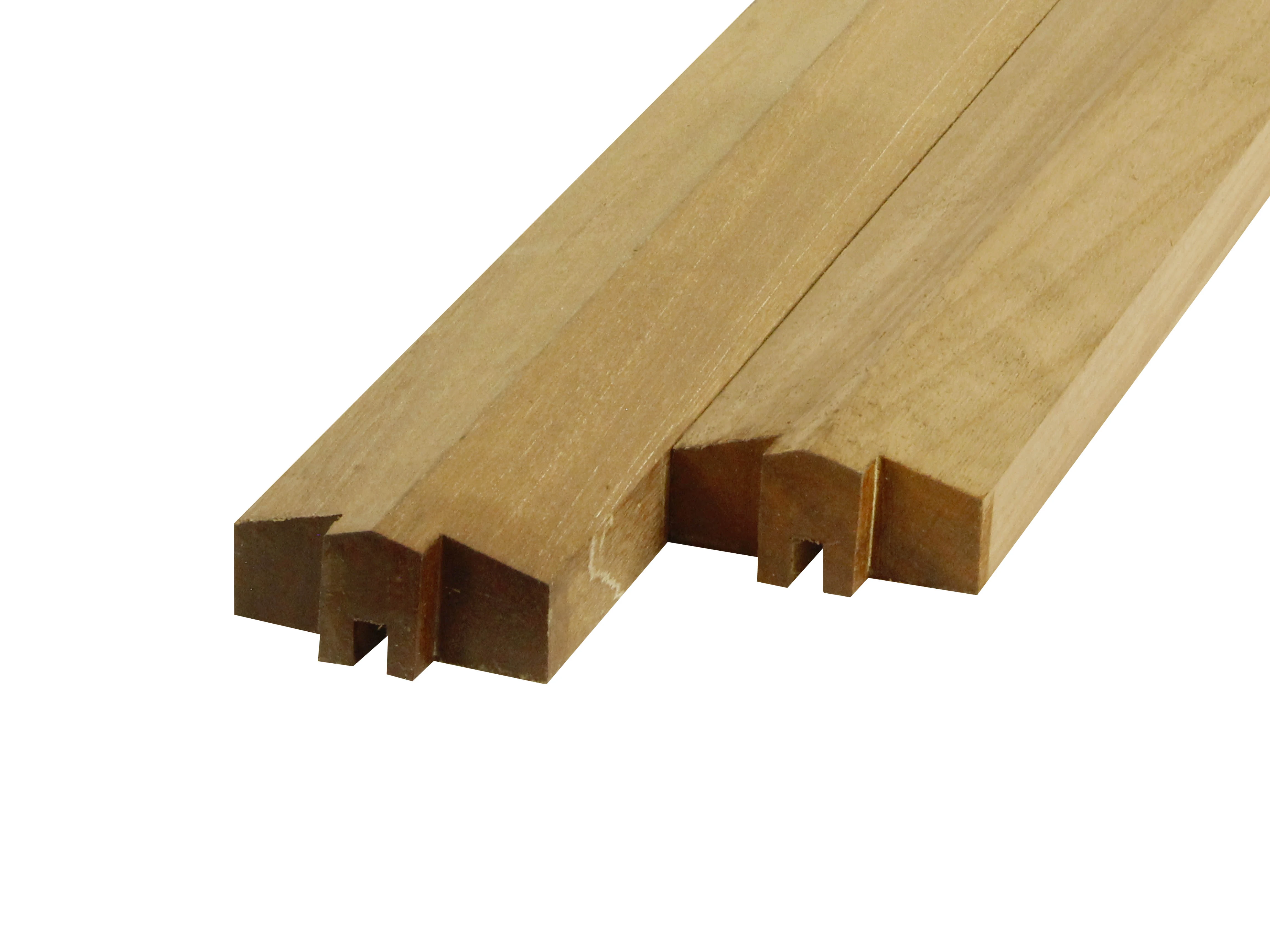 Bangkirai Afdekregel Rabat Systeem - Lengte 180 cm OP = OP - Afbeelding 2