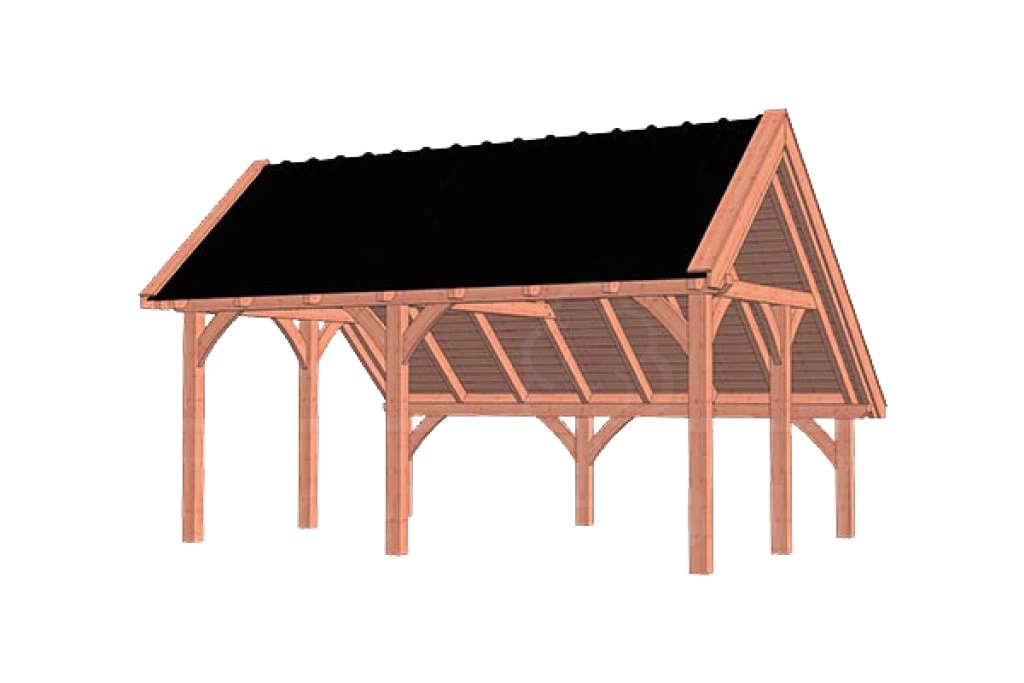 Trendhout Douglas Kapschuur De Hoeve XL 585 x 440 cm - Afbeelding 1