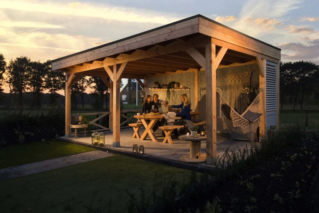 Hillhout Douglas Buitenverblijf Plat Dak Premium - Afmeting 210 x 400 cm - Afbeelding 5