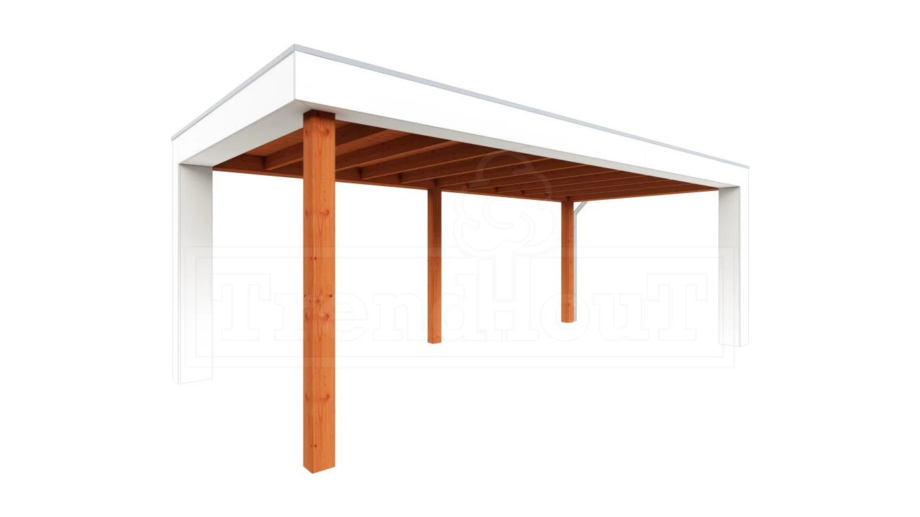 Trendhout Douglas Overkapping Verona Rechts 625 x 335 cm - Afbeelding 1