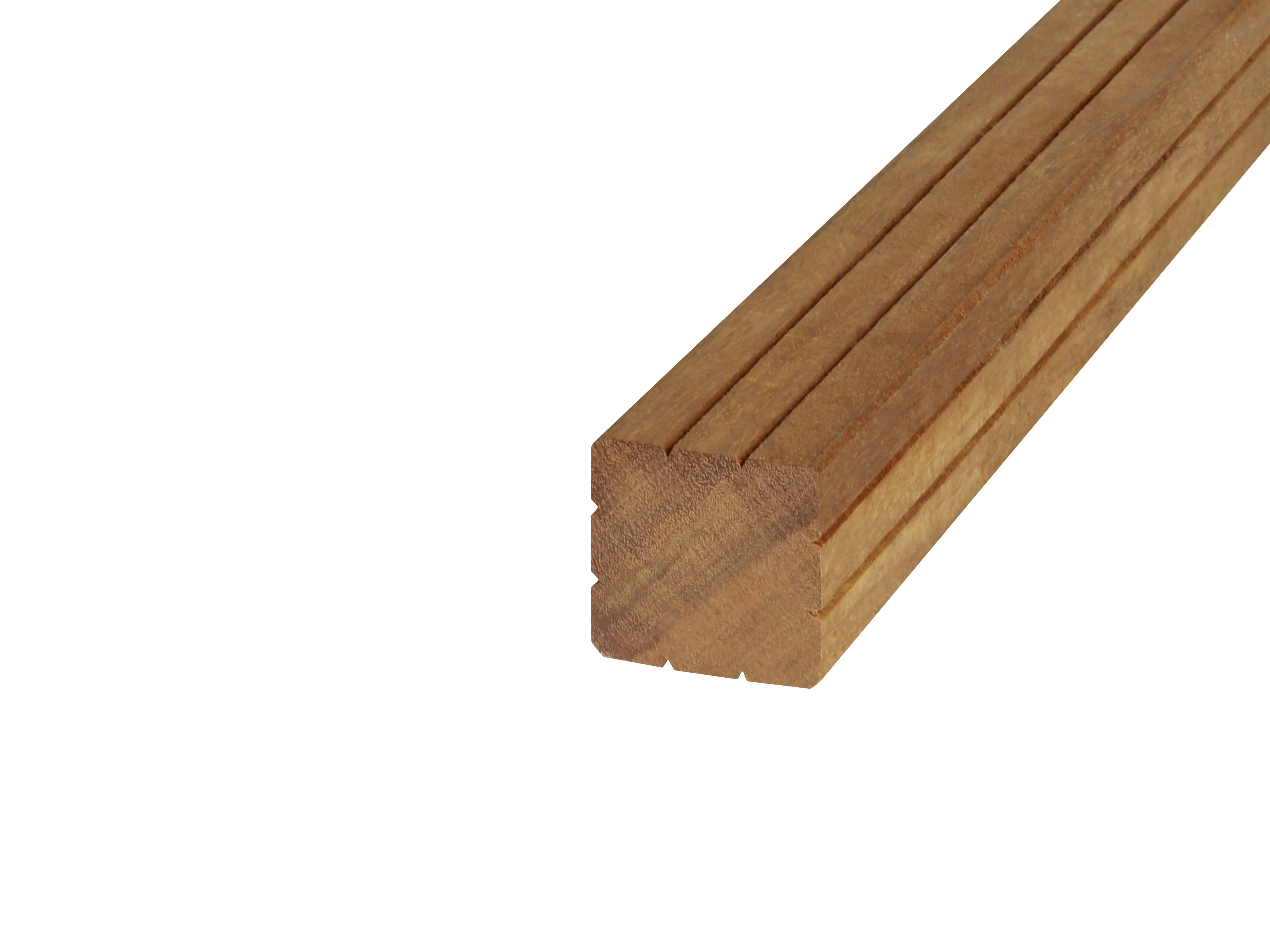 Hardhout Azobe Paal 8.5 x 8.5 cm (85 x 85 mm) Geschaafd - Lengte 275 cm - Afbeelding 5