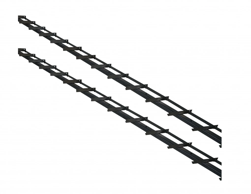 DHZ Shutter Framewerk RVS Zwart 2 Stuks - Lengte 165 cm - Afbeelding 1