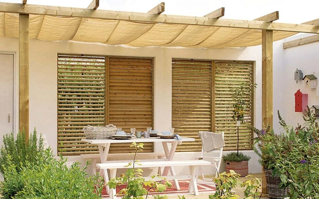 Vuren Shutterscherm Groen Geïmpregneerd 90 x 180 cm - Afbeelding 5