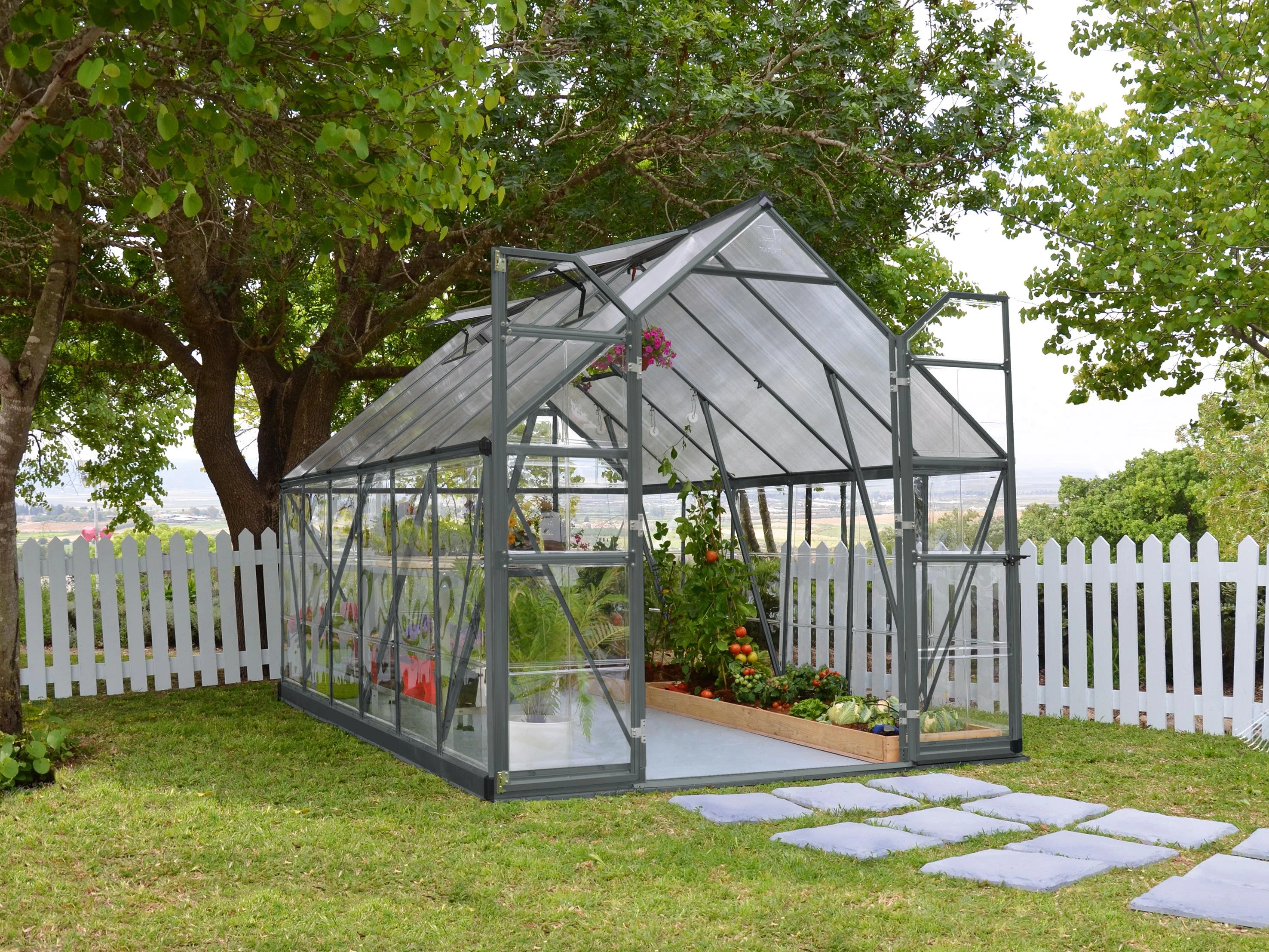 Palram Canopia Tuinkas Balance 244 x 367 cm Antraciet - Afbeelding 1