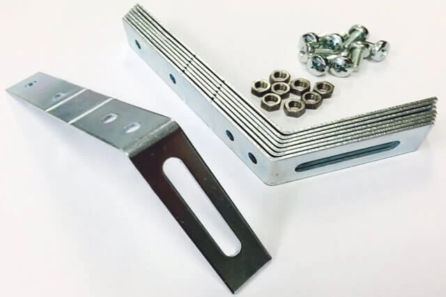 Zinken Dakhaken Set Vierhoekig Dak 8 Stuks - Afbeelding 1