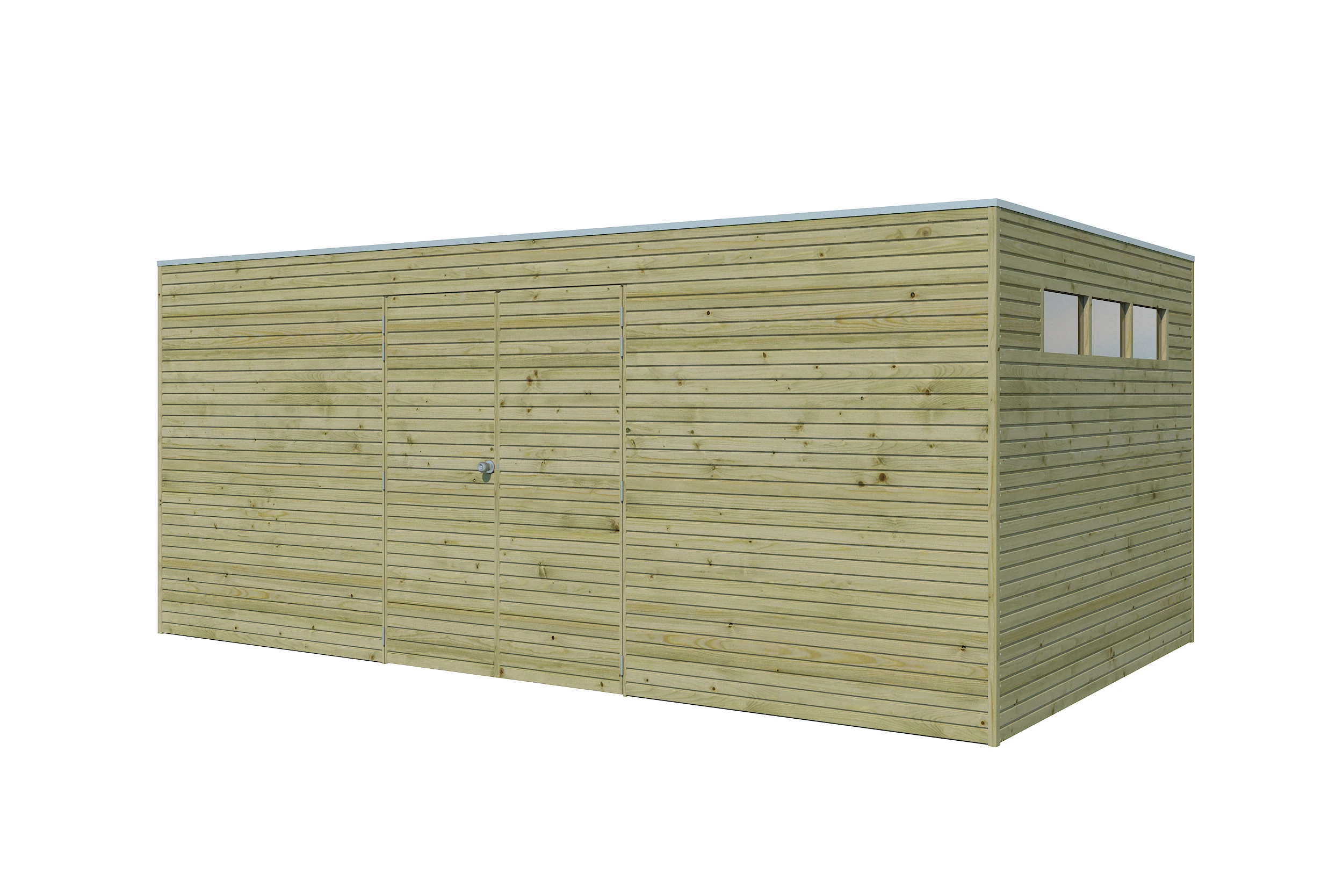 Woodlands Blokhut QB Groen Geïmpregneerd 510 x 300 cm - Afbeelding 3