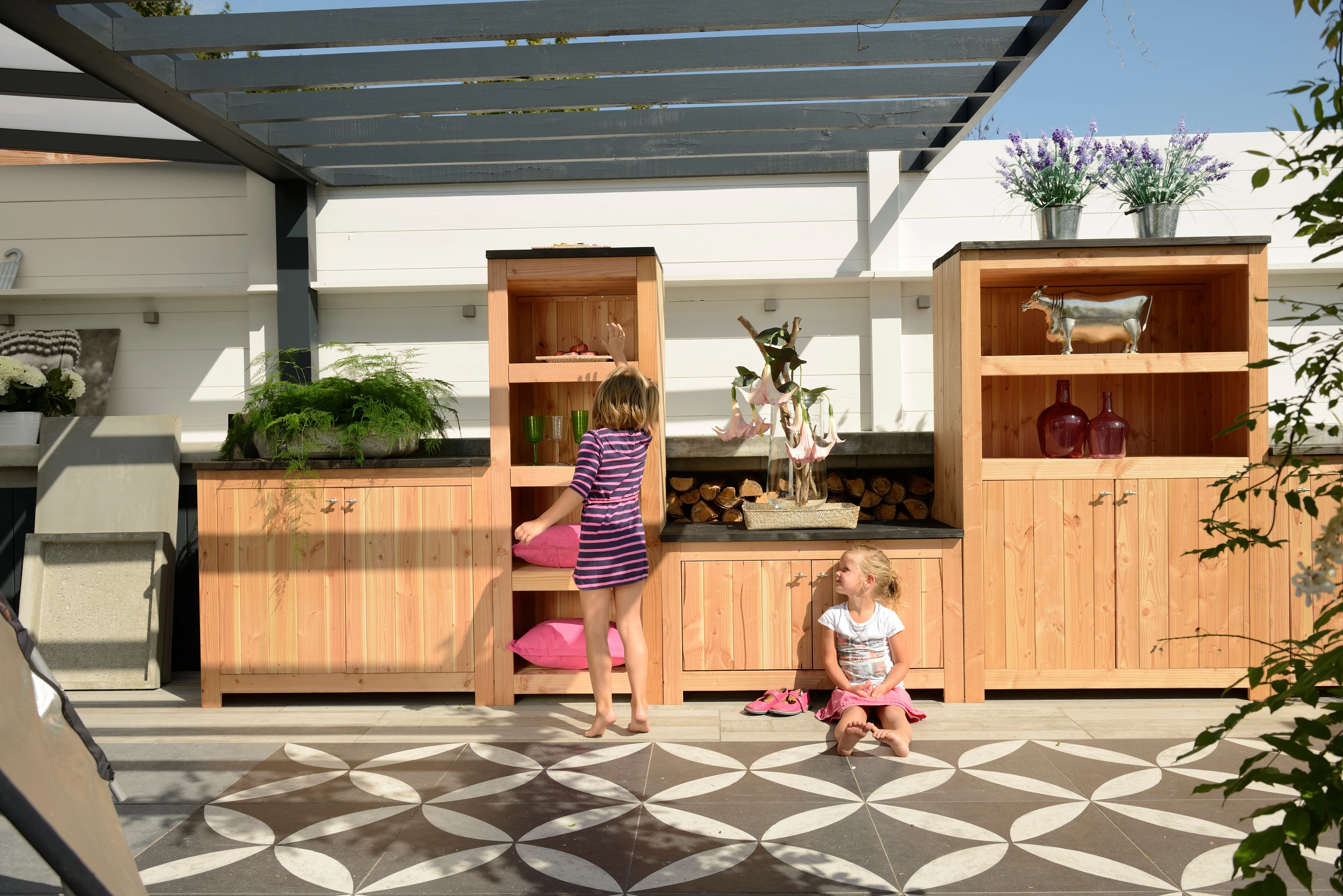 Douglas Buitenkeuken Dubbel Met Deuren 90 x 109 x 56 cm - Afbeelding 3