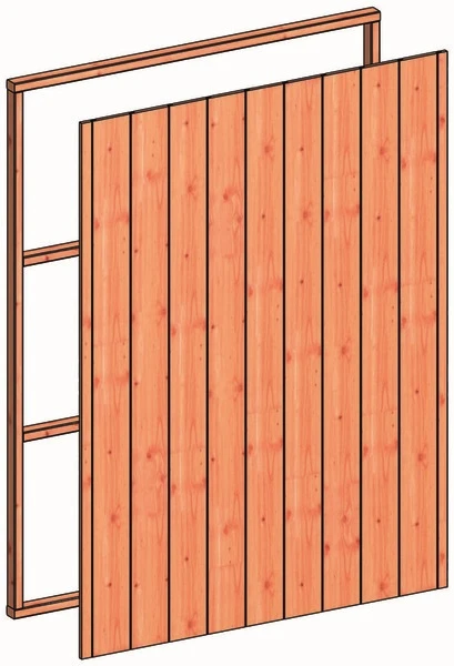 Trendhout Regelpakket L Wandmodule Sponningplanken - 340.5 x 165 cm - Afbeelding 1