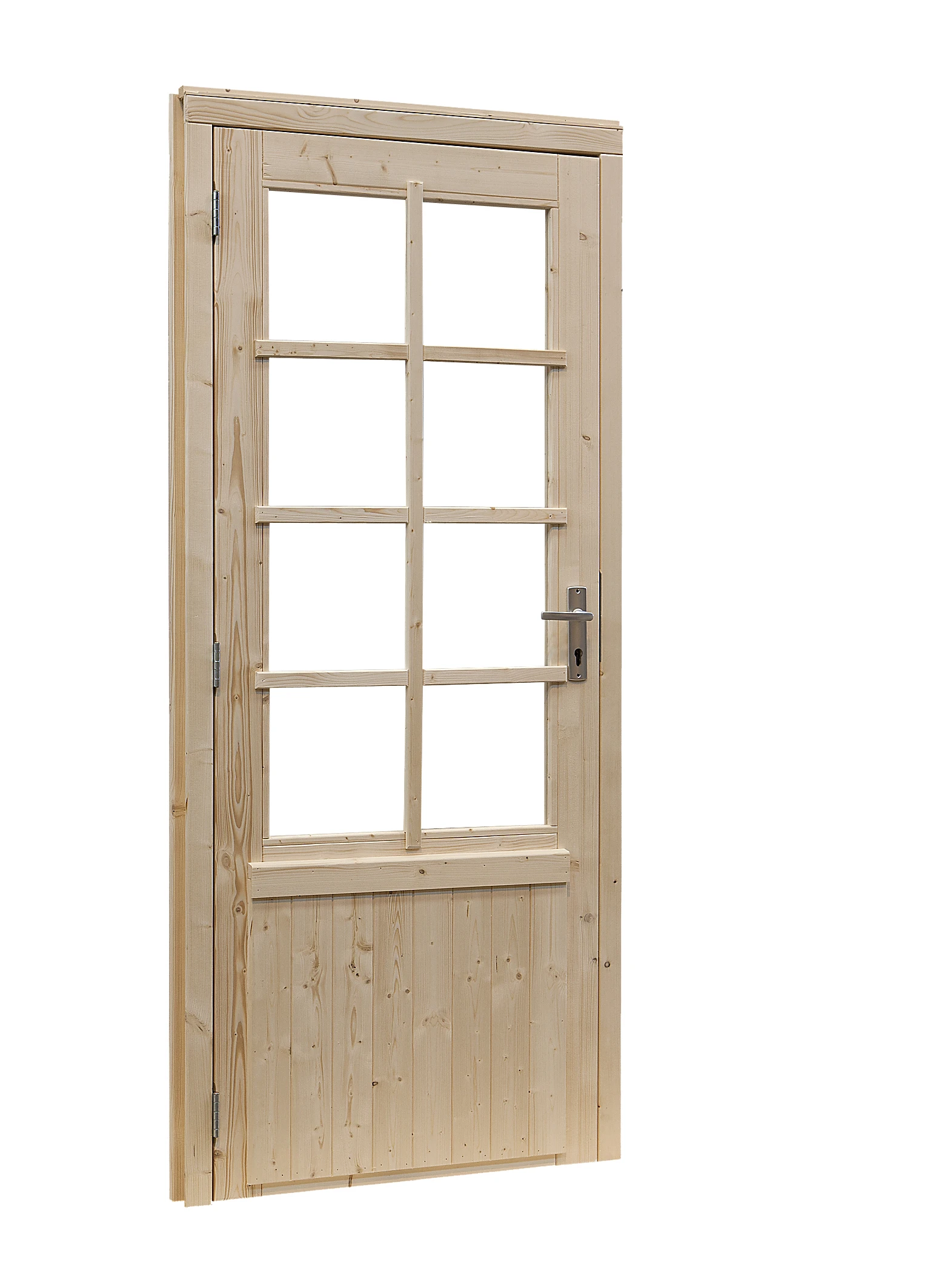 Vuren Enkele Deur 8-Ruits 91,5 x 201,5 cm - Afbeelding 1