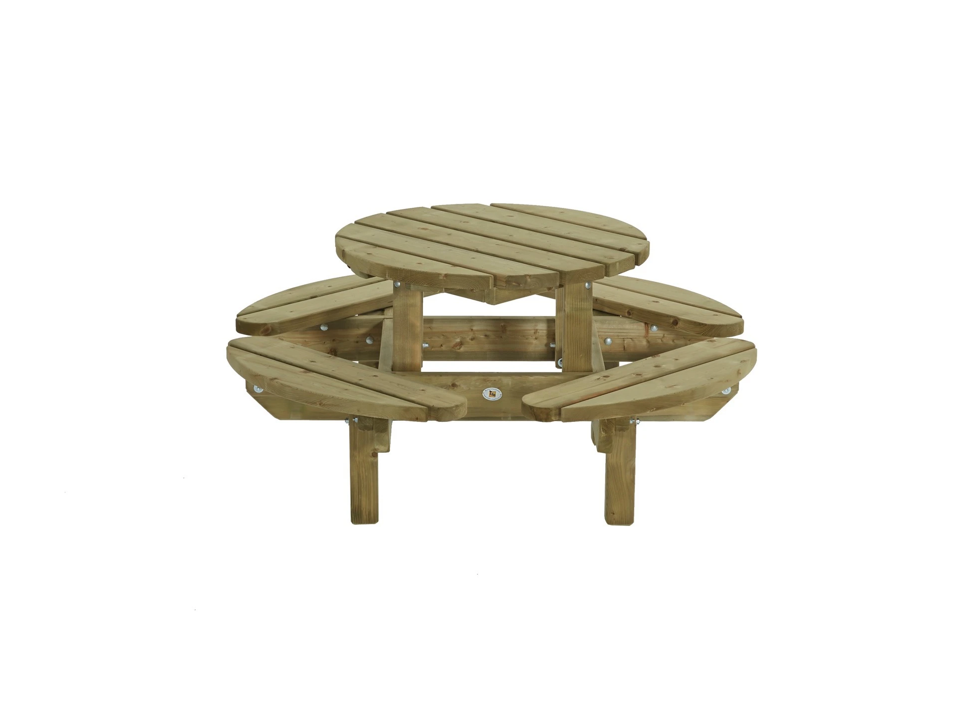 Talen Kinderpicknicktafel Merel 130 x 130 cm - Afbeelding 1