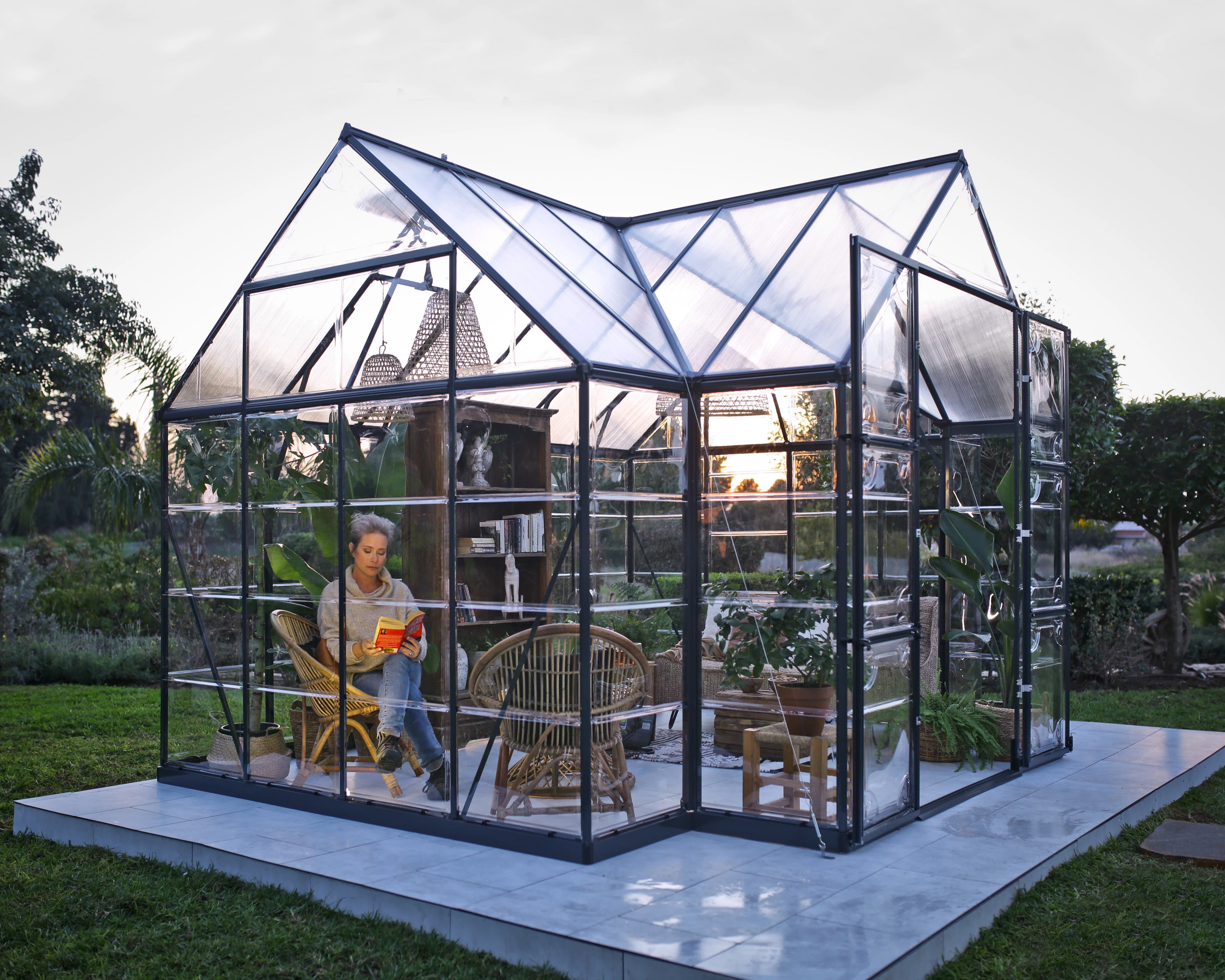 Palram Canopia Tuinkas Victory Antraciet - Afbeelding 12