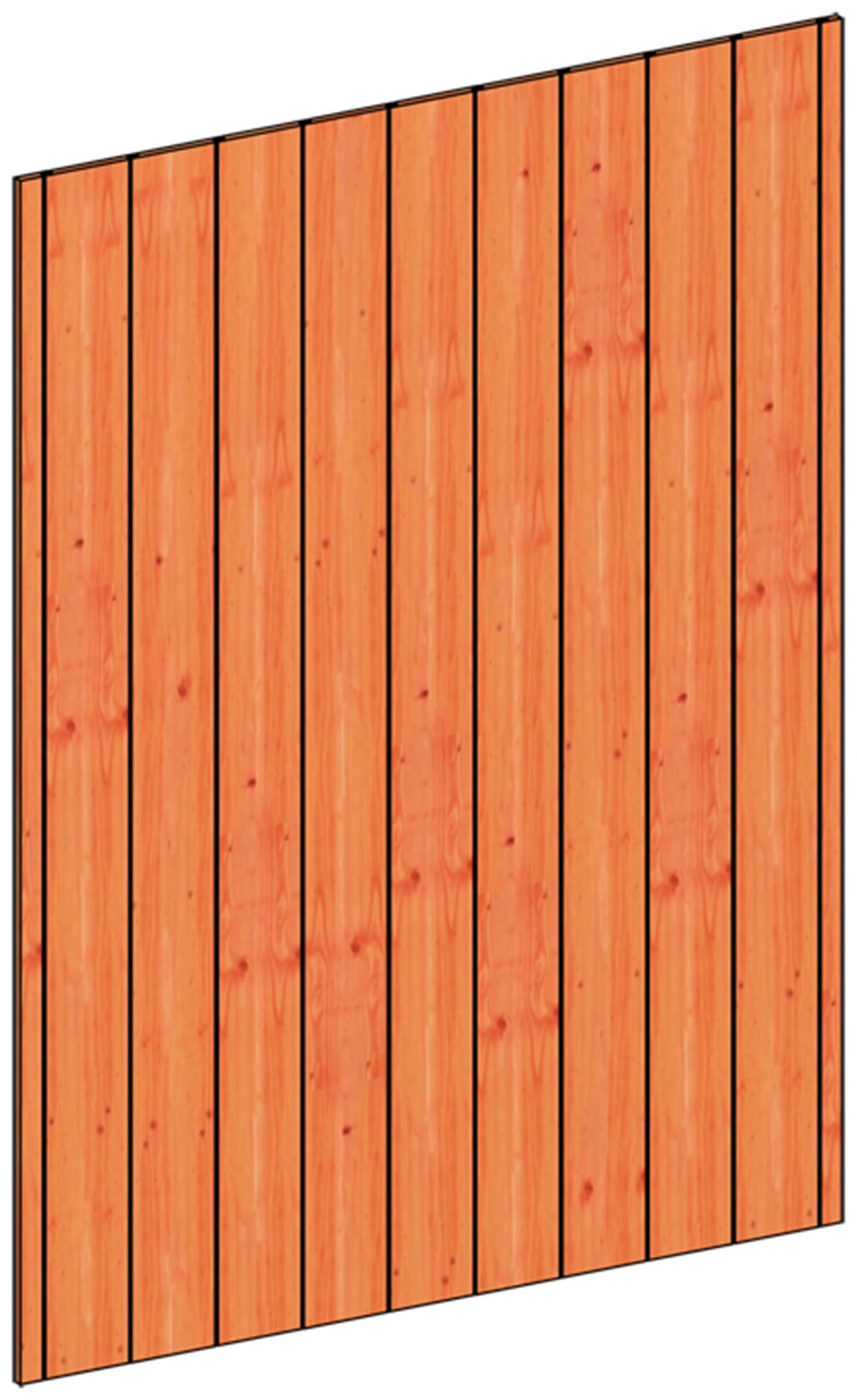 Trendhout Wandmodule B Sponningplanken 163 x 220 cm - Afbeelding 1