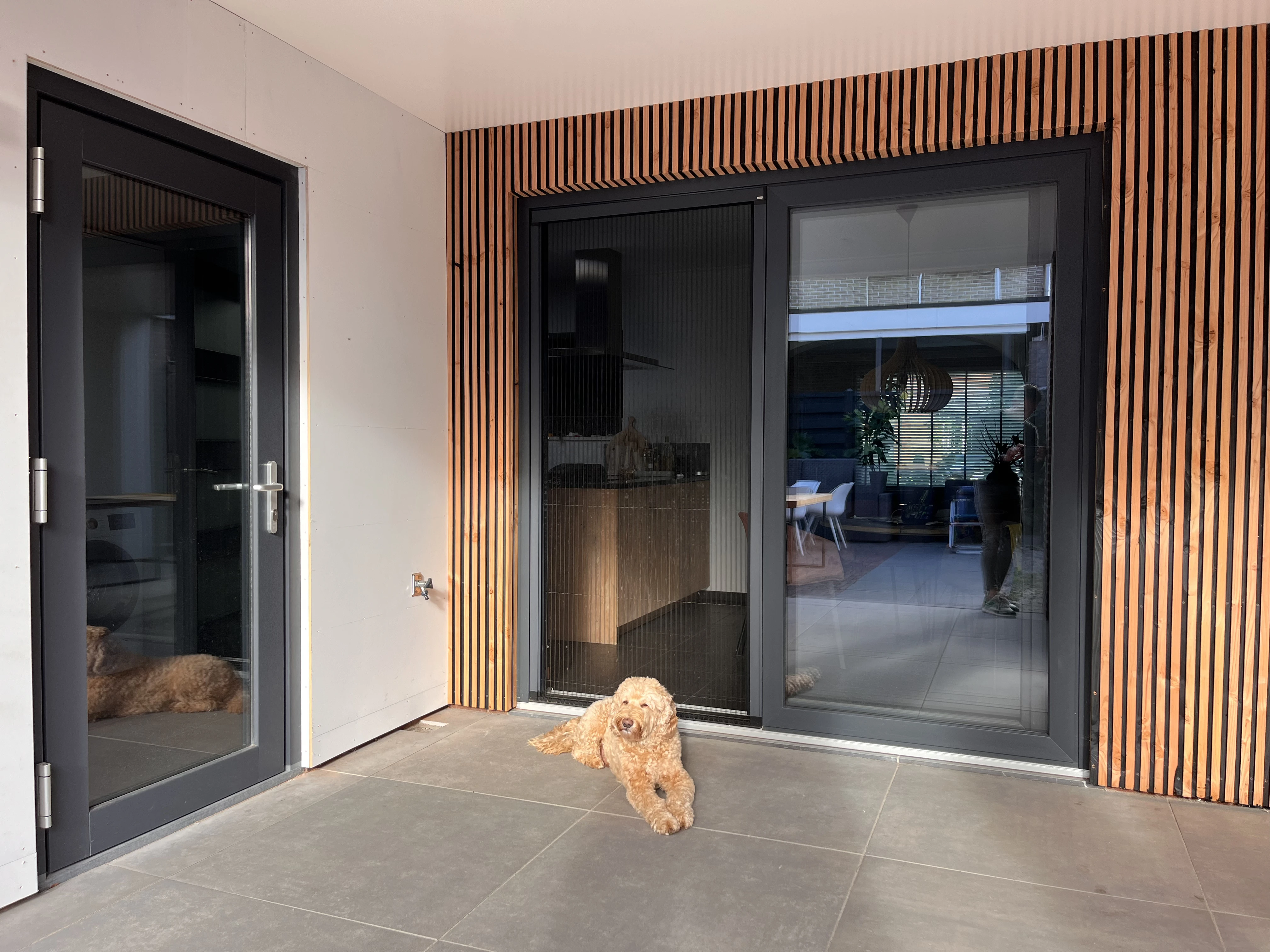 Douglas Rhombusprofielplank Triple 2.5 x 14 cm (25 x 140 mm) Zwart - Lengte 500 cm - Afbeelding 4