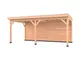 Douglas overkapping, 600 x 300, met achterwand, Westwood Comfort