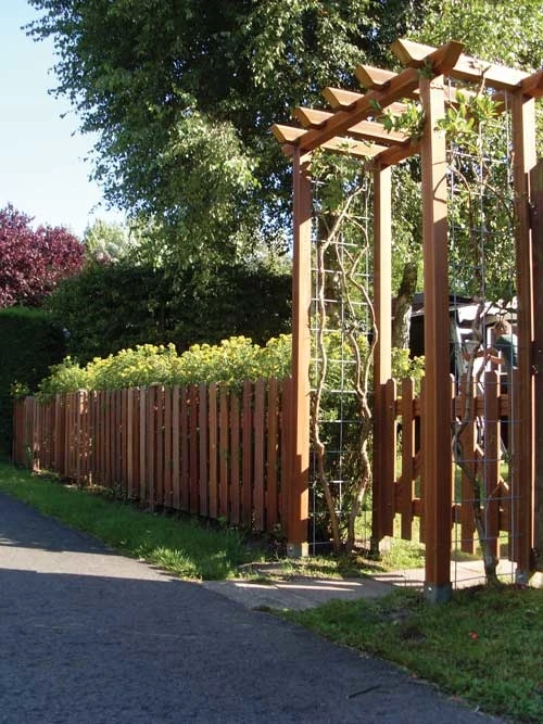 Hardhout Azobe Paal 8.5 x 8.5 cm (85 x 85 mm) Geschaafd - Lengte 200 cm - Afbeelding 3