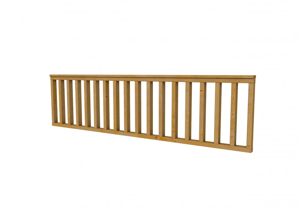 Douglasvision Hekwerk Rechte Uitvoering 278,5 x 73 cm Groen Geïmpregneerd - Afbeelding 2