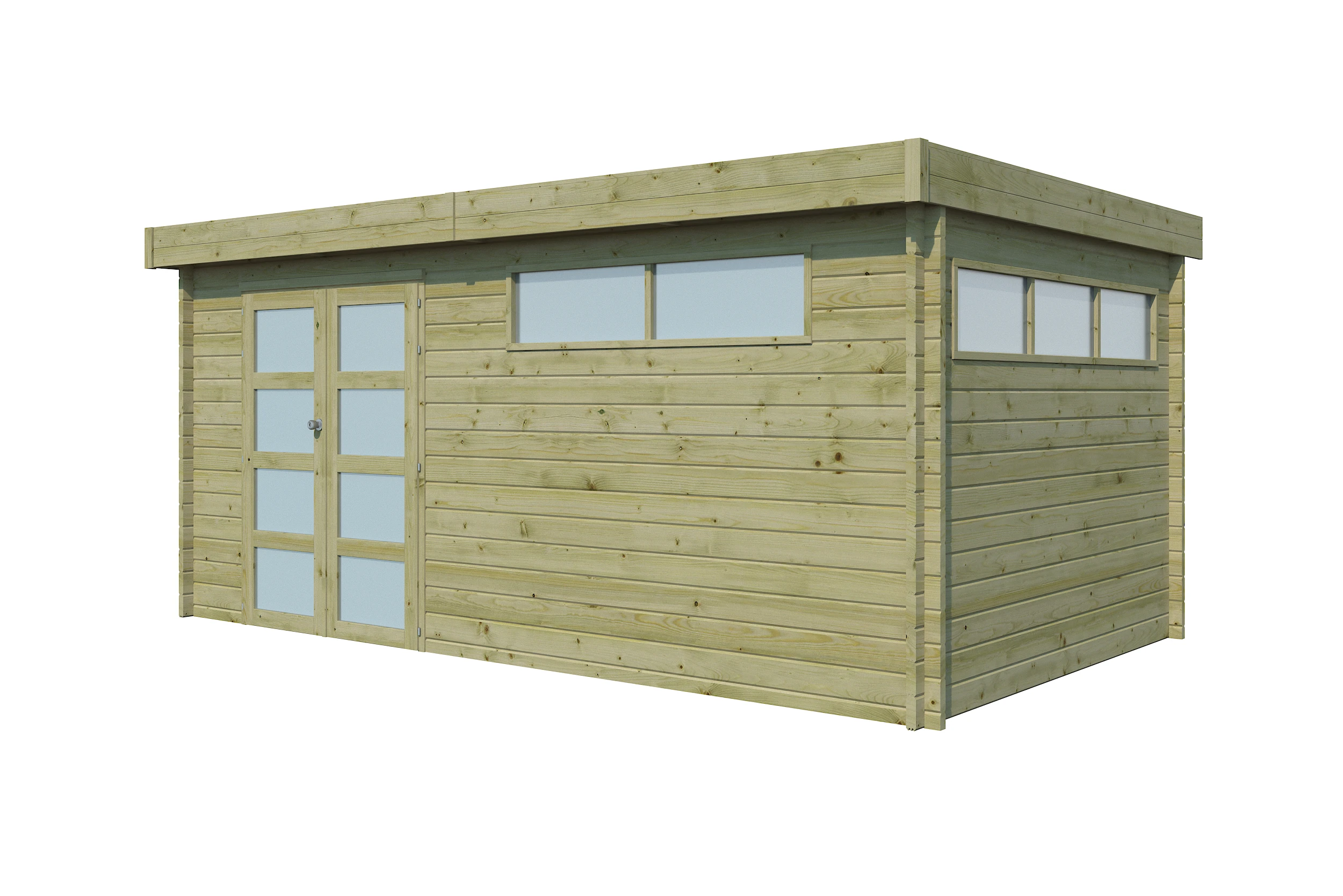 Woodlands Blokhut Modern Geïmpregneerd Met Dakisolatie 505 x 295 cm - Afbeelding 10