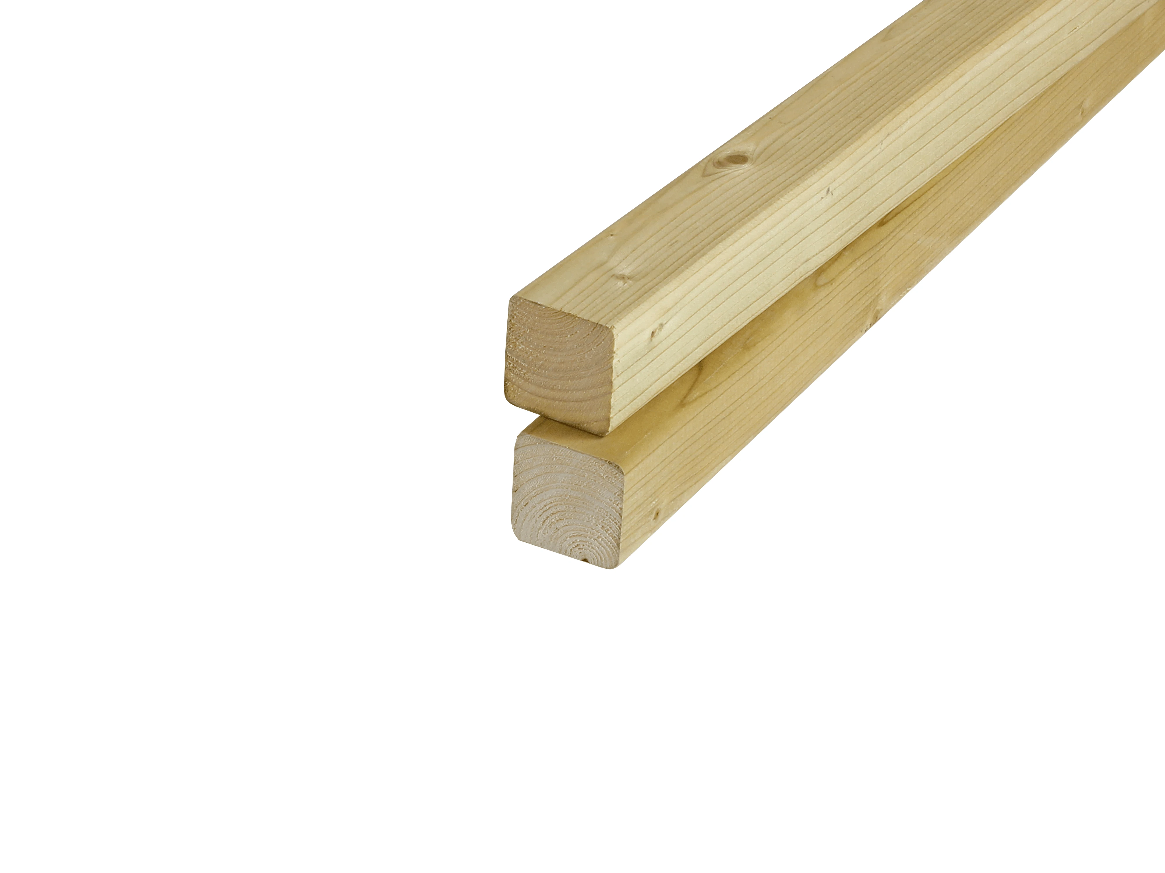 Vuren Regel 4.5 x 4.5 cm (45 x 45 mm) Geschaafd Geïmpregneerd - Lengte 300 cm - Afbeelding 1