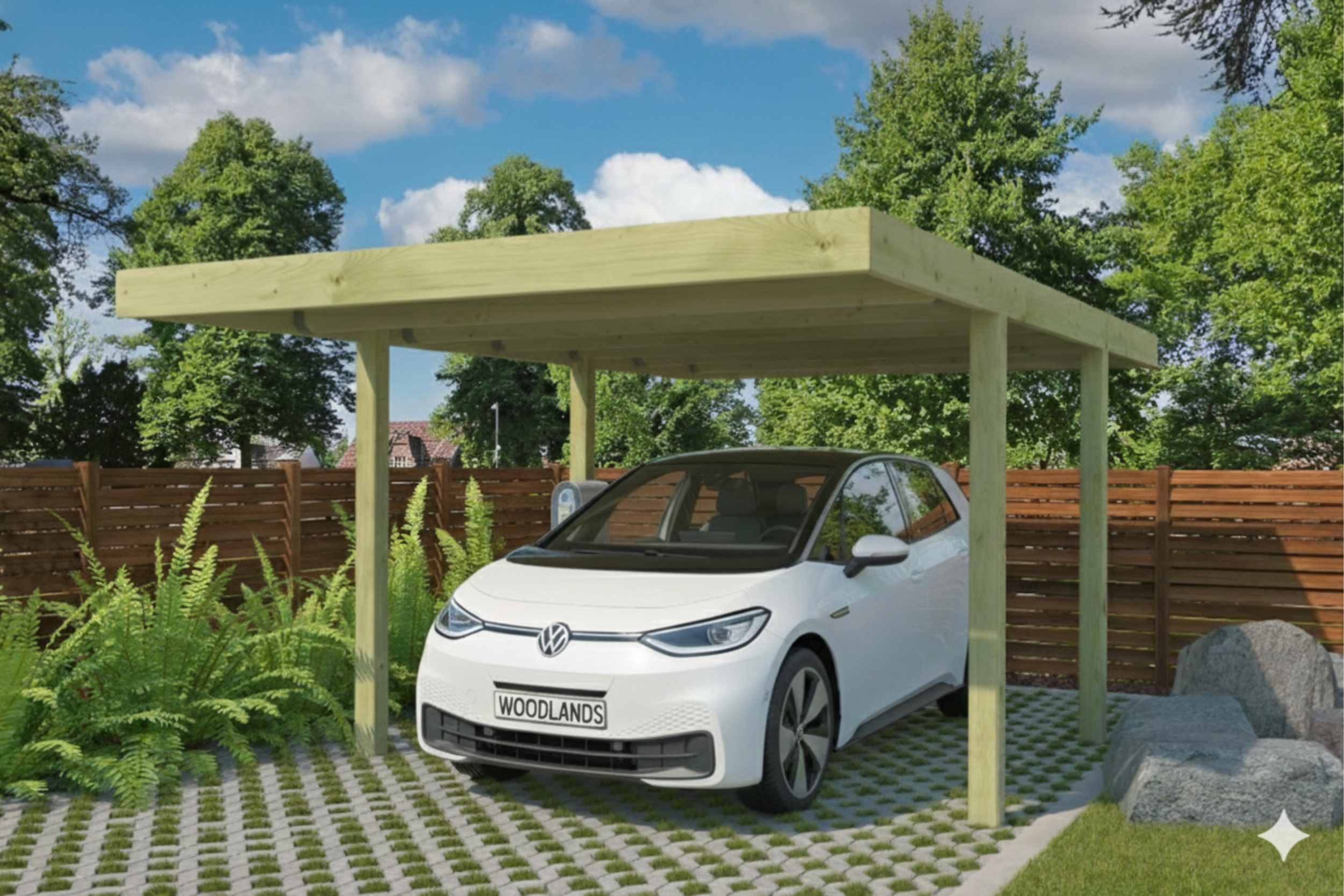Woodlands Carport Q-Line QB 307 x 554 cm - Afbeelding 2