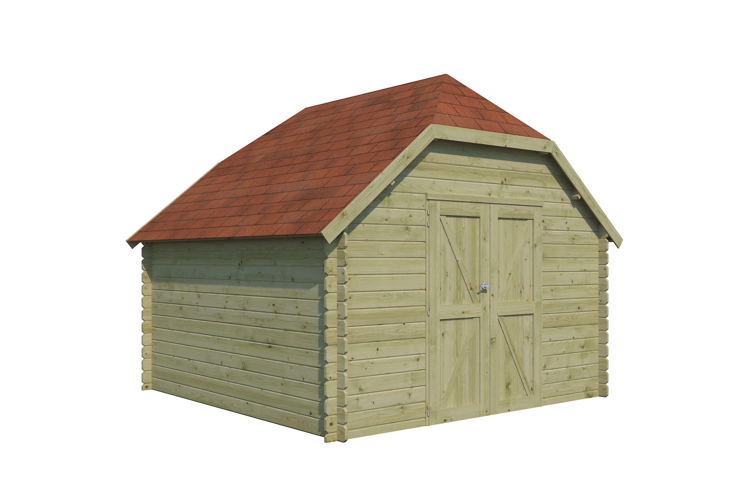 Woodlands Blokhut Oxford L Groen Geïmpregneerd 355 x 355 cm - Afbeelding 8
