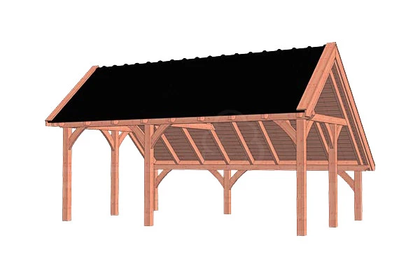 Trendhout Douglas Kapschuur De Hoeve XL 650 x 440 cm - Afbeelding 1