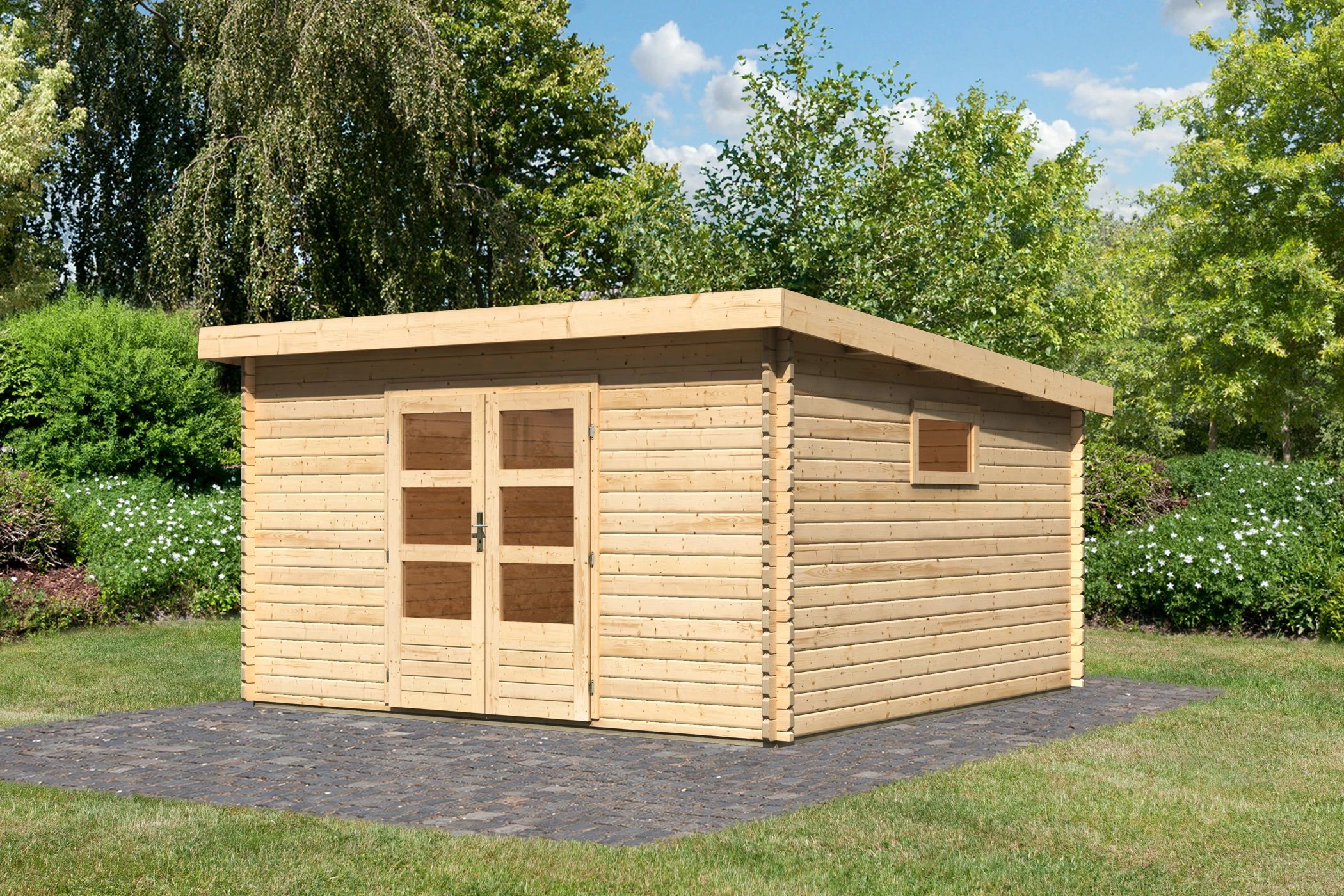 Karibu Tuinhuis Trittau 6 406 x 422 cm - Afbeelding 5