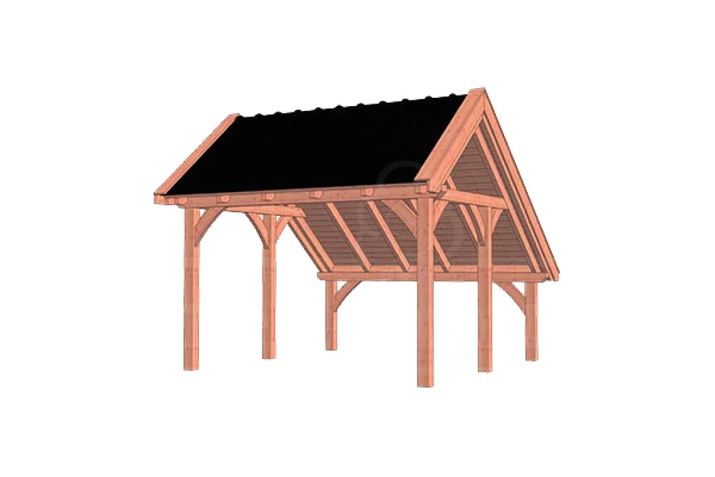 Trendhout Douglas Kapschuur De Hoeve XL 415 x 440 cm - Afbeelding 1