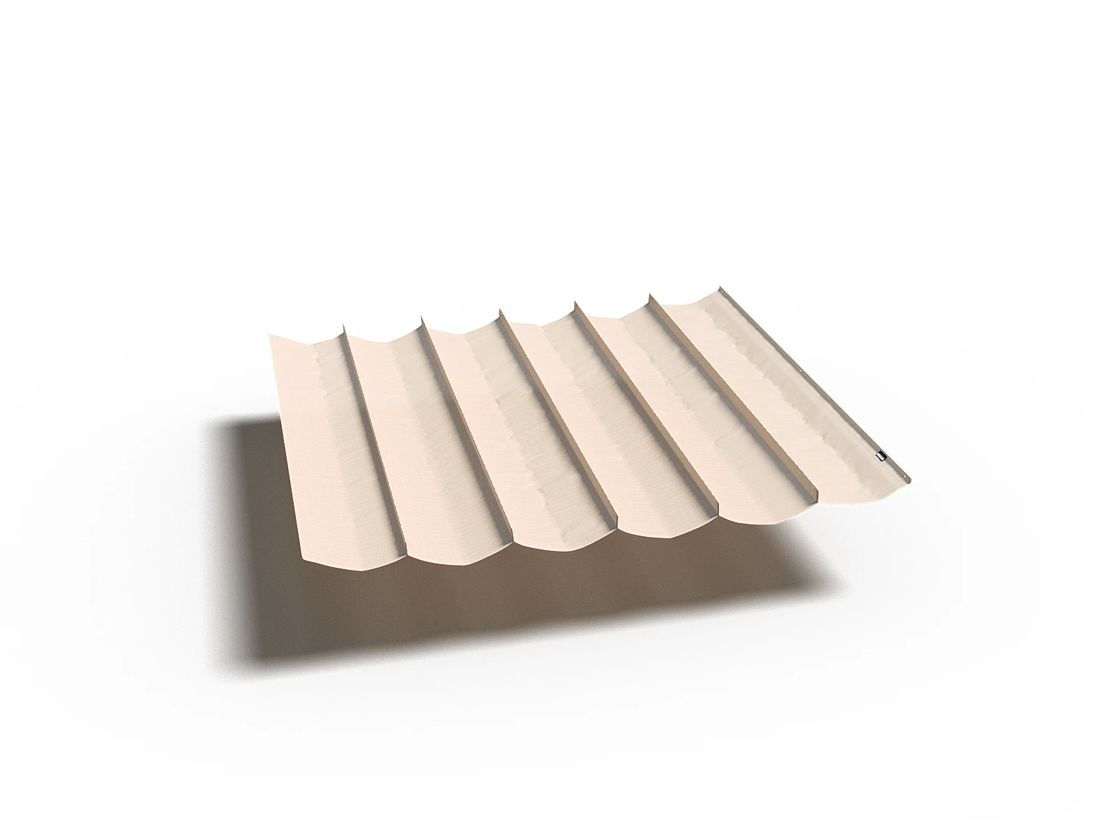 Platinum Schaduwdoek Harmonica Gebroken Wit 290 x 500 cm - Afbeelding 1