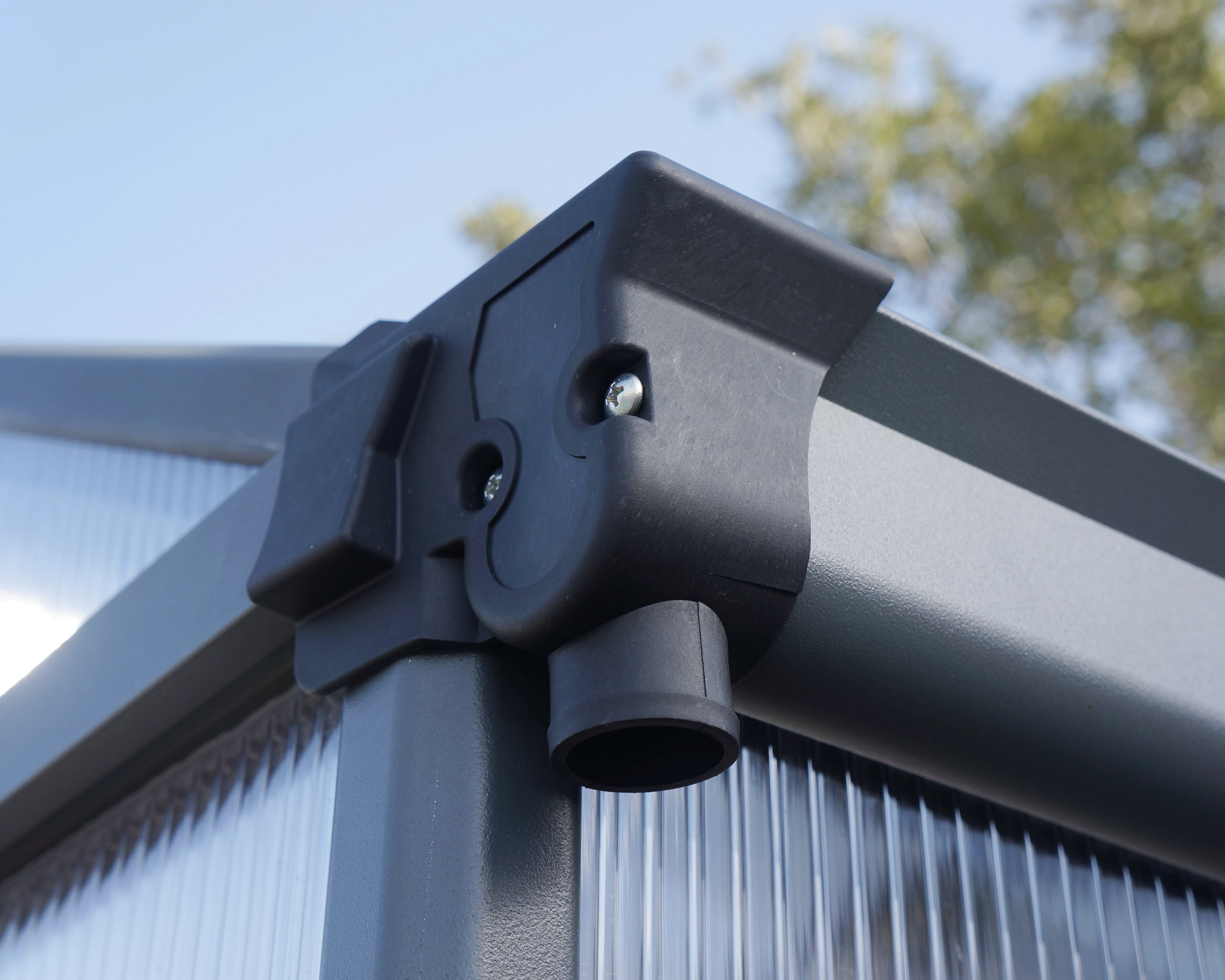 Palram Canopia Tuinkas Glory 244 x 484 cm Antraciet - Afbeelding 10