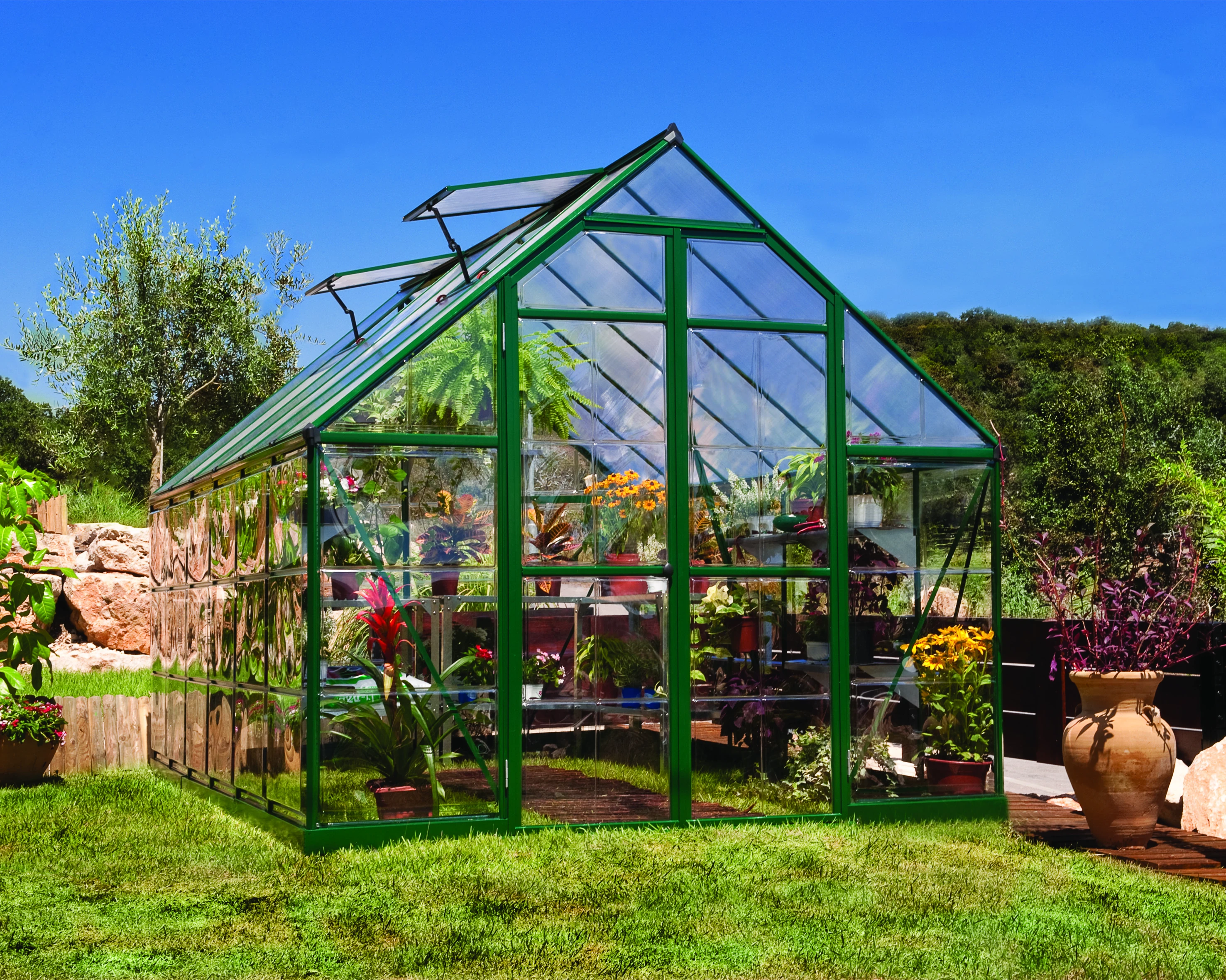 Palram Canopia Tuinkas Balance 244 x 367 cm Groen - Afbeelding 4