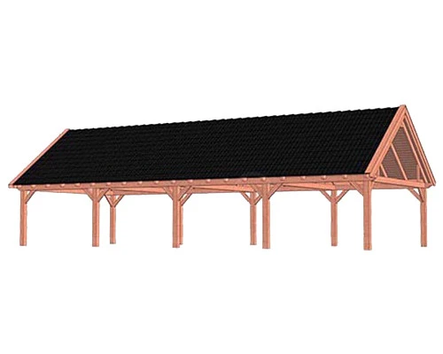 Trendhout Douglas Overkapping Zadeldak XXL 1505 x 700 cm - Afbeelding 1