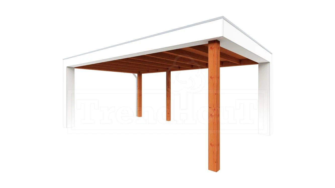Trendhout Douglas Overkapping Verona Links 575 x 400 cm - Afbeelding 1
