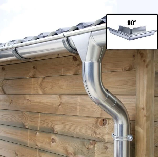 Verzinkte Dakgoot Vierhoekig Type 110 - Lengte 1480 - 1820 cm - Afbeelding 1