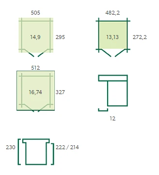 Woodlands Blokhut Modern met Dakisolatie 505 x 295 cm - Afbeelding 6