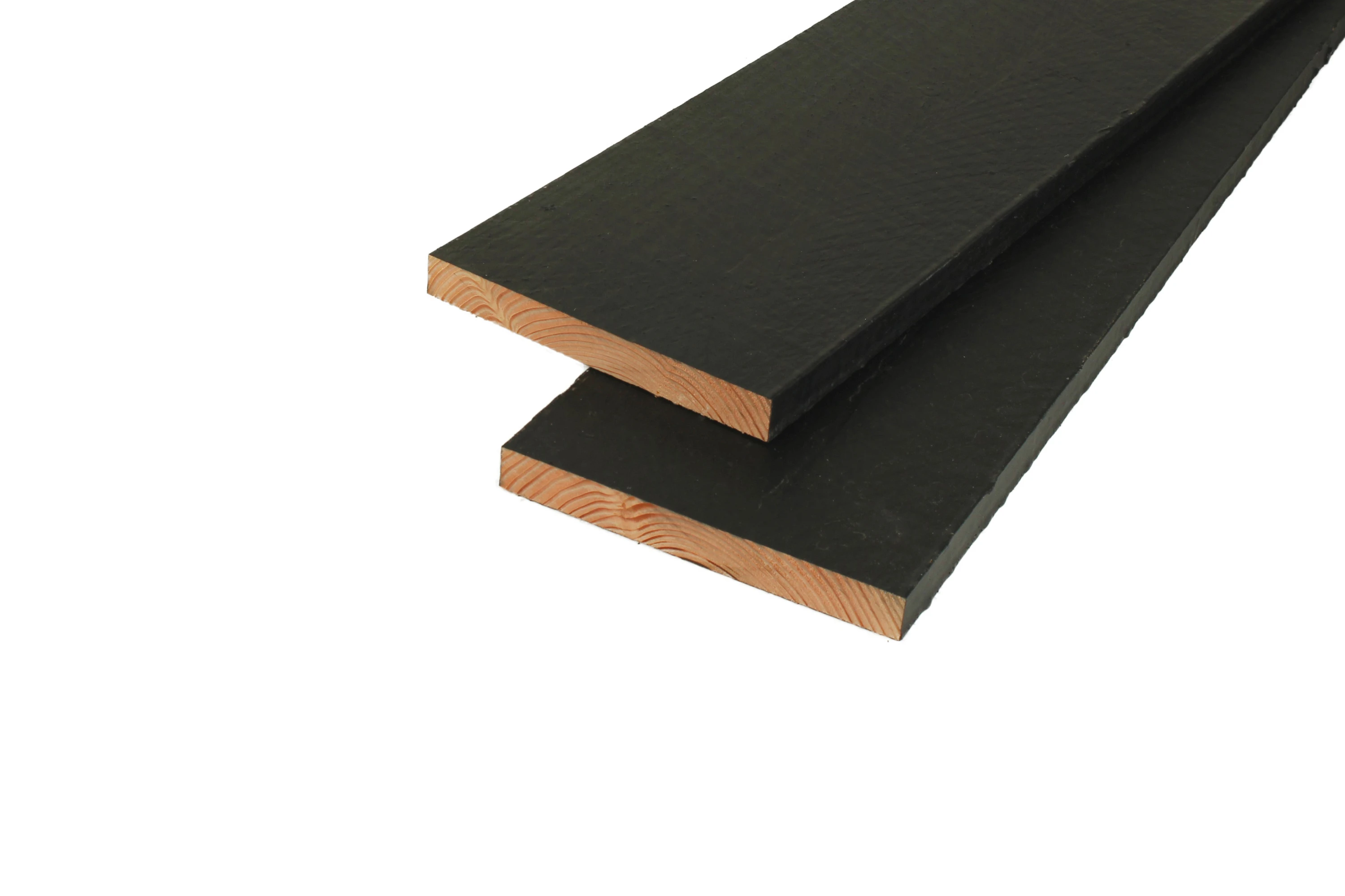 Douglas Potdekselplank 2.2 x 20 cm (22 x 200 mm) Fijnbezaagd Zwart Gespoten - Lengte 400 cm - Afbeelding 1