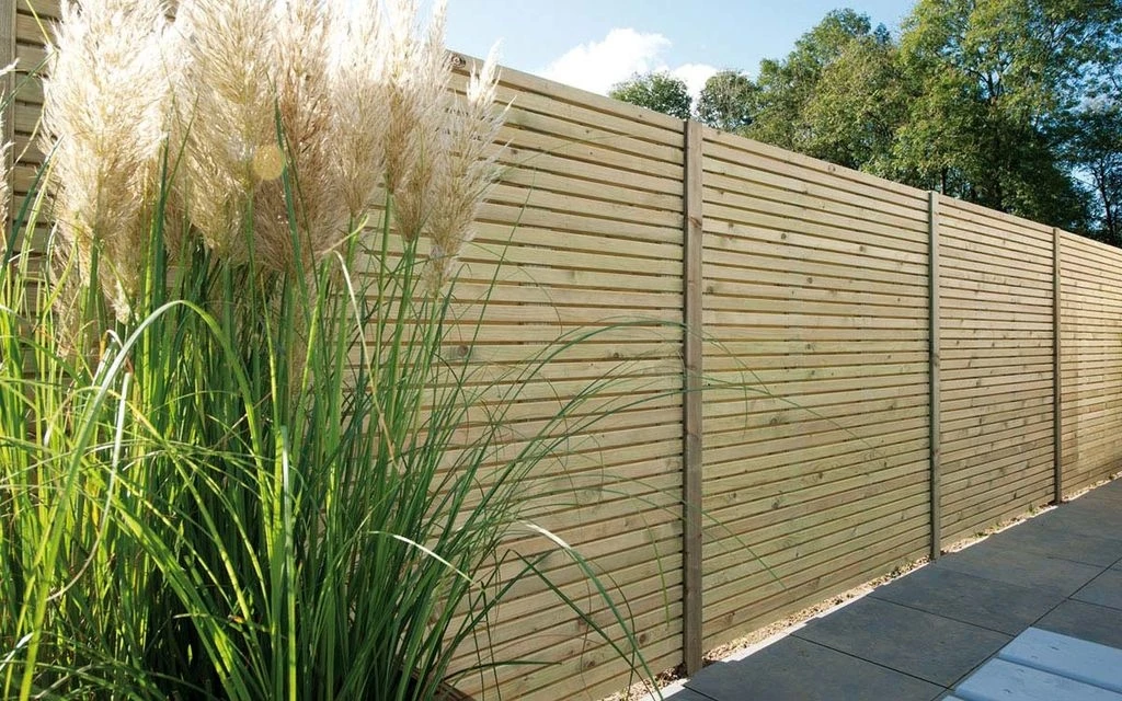 Vuren Schutting Rhombus Dubbelzijdig Horizontaal 180 x 180 cm - Afbeelding 5