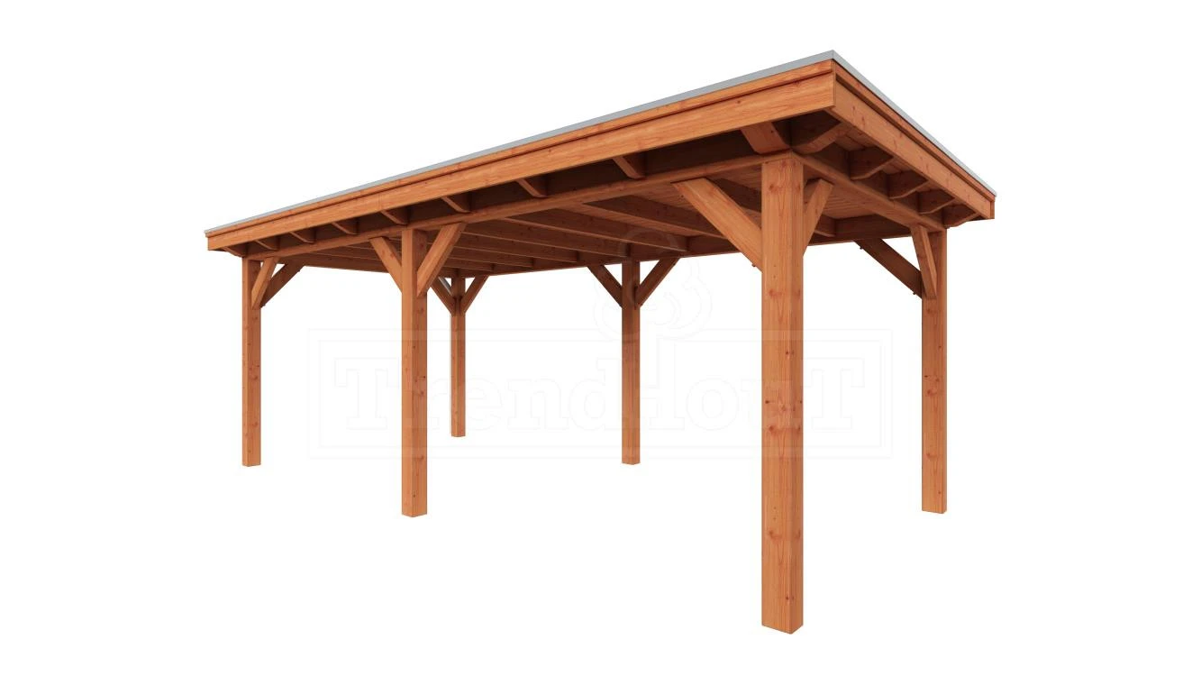 Trendhout Douglas Overkapping Florence 650 x 360 cm - Afbeelding 1