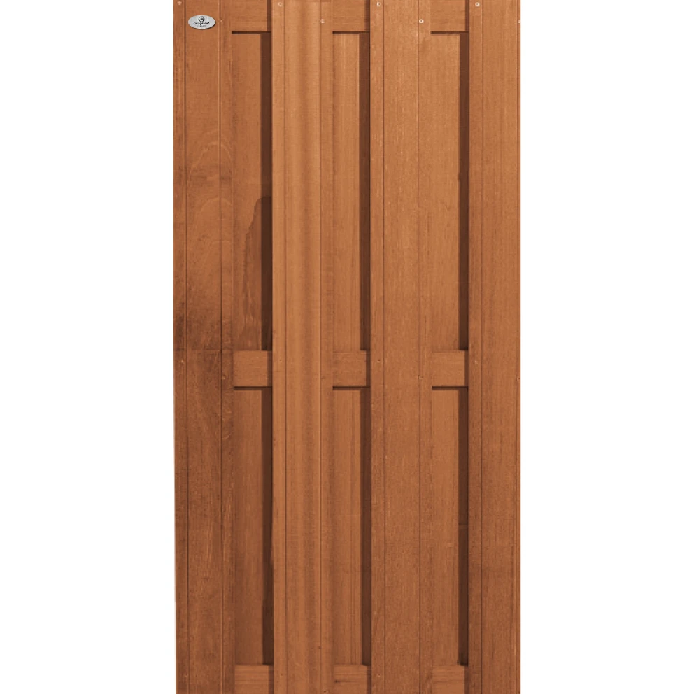 Bangkirai Tuinscherm 15-planks 90 x 180 cm - Afbeelding 1