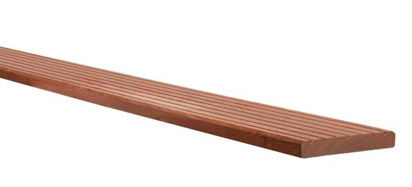 Hardhouten Enkelzijdig Geprofileerd Vlonderplank, 2,1 x 14,5 x 305 cm - Afbeelding 1